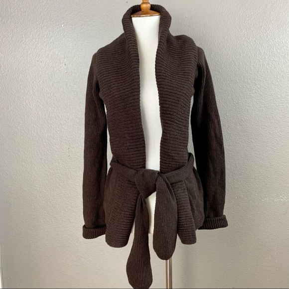 Abercrombie & Fitch Sweaters - Abercrombie & Fitch shawl collar belted cardigan